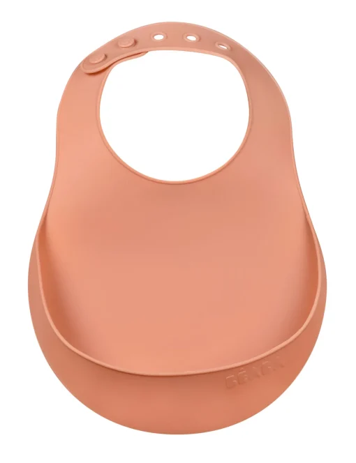 Bavoir Silicone Terracotta