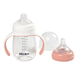 Biberon D'Apprentissage 2 En 1 210 Ml Old Pink