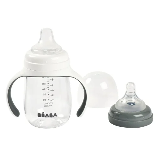 Biberon D'Apprentissage 2 En 1 210 Ml Mineral Grey