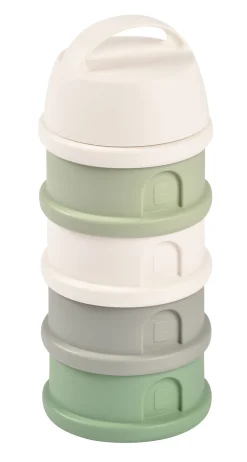 Boite Doseuse 4 Compartiments Cotton / Sage Green