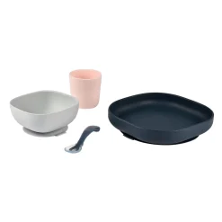Set Vaisselle Silicone 4 Pieces Night-Blue